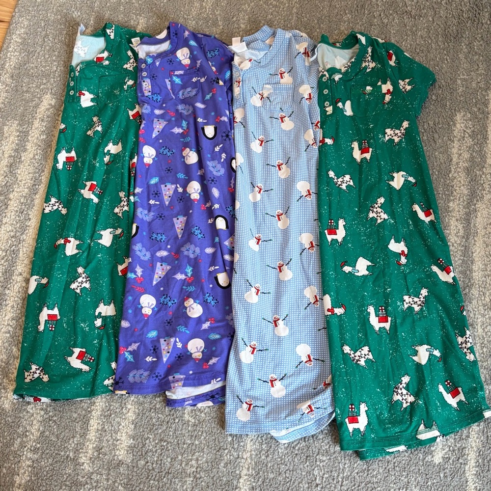 Lularoe Kids Pajamas nightgowns size 10 & 12